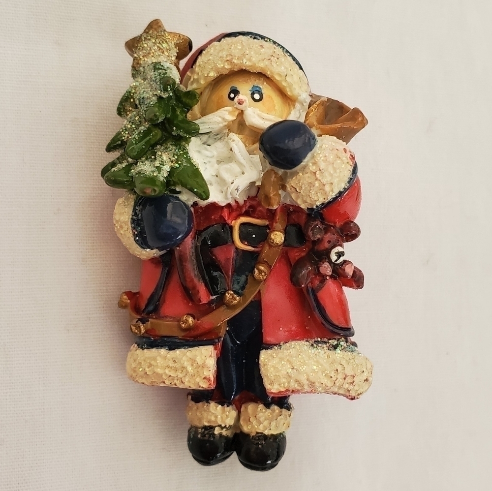 Handmade Santa Brooch